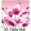 Lenticular table mat / Promotional 3D print lenticular coaster pad/good quality 3D table mat