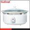 3.5L White SS body Caremic inner pot Electric Slow Cooker