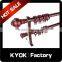 KYOK Antique design aluminum curtain poles,wood color aluminum alloy curtain poles,plastic curtain rings