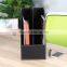 Business office 2 bar leather file seat high-grade leather office desktop file office supplies storage finishing rack