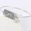 Custom logo engraved bangle bracelets with charms                        
                                                Quality Choice