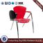 office furniture leather folding chair with steel frame conference chair with writing table HX-TRC005