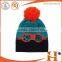 Fashion winter heavy knitted beanie hat for girls whole sale price