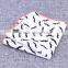 Men Mustaches Pattern Pocket Square In Cotton