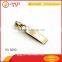 Factory direct metal gold slider for zipper bag garment accessories
