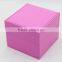 Personalized pink leather watch box with pillow