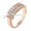 Vintage Women Hot Fashion Rectangle Shaped Inlay Rhinestone Wedding Ring for Couples