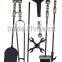 High Quality Steel 5 Pcs Fireplace Tool Set