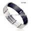 Hot Sale Men's 4 in 1 Bio Energy Elements Magnetic Bracelet, Titanium Health Care Bracelet