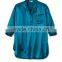 Luxury Peacock Silk Sleepwear 100% Pure Natural Silk Lounge Shirts