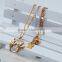 Wholesale stainless steel charm gold chain necklaces/angel pendant