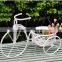 Wrought iron vintage bicycle plant stand wedding decoration