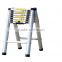 2.6+2.6m ,heavier duty,EN131,utility folding ladder.multi functional ladder.vertical,with step tray