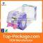 Fancy Folding Packaging Small Clear Hard Plastic Box with Lock