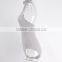 Newest high-necked knit one piece cotton sexy swimwear 2016 for mature women