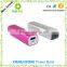 Emergency USB cheap power bank 2600 mah Cylinder Metal Power bank