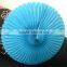 Tissue large paper fan with decoractive