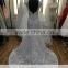 AR-9 Latest Dress Designs Beaded Crystal V-Neck Backless Sleeveless Mermaid Lace Boho Beach Wedding Dress 2016