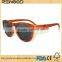 Most Fashion Handmade Wooden Bamboo Sunglases With Blue Lens For Men Wood Veneer Sunglasses With Acetate Temples Stock