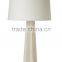 high quality slim decorative white marble table lamp with cylinder shade