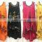 Wholesale India Made Rayon Silk Tie Dye Dresses Hankerchief Highlow Styles