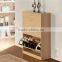 Melamine particle board shoe storage cabinet with high quality