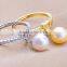 AAA quality freshwater pearl ring designs silver pearl rings jewelry