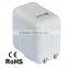 17W 5V/3.4A Dual USB Ports High-Speed AC Wall Charger With Foldable Prong