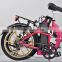 2016 hot sale 2 wheels mini mid drive electric folding bike with 250w brushless motor