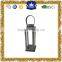 High quality black Stainless steel lantern with leather handle
