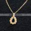 18K gold plated stainless steel bridal jewelry set in latest design