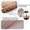 100% polyester chenille design and plain partern chair mat