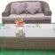 4 pieces outdoor rattan sofa set garden furniture