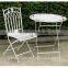 POWERLON Vintage folding metal table wrought iron outdoor garden furniture PL08-6332