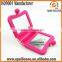 Folding travel mirror,silicone purse size travel cosmetic makeup pocket mirror