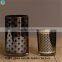Hot selling Dark Purple Glass Decorative Candlestick Candle Holders