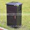 Outdoor Furniture cast aluminum bin garbage storage park or hotel dust can