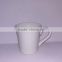 Porcelain plaint white coffee mug