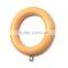 Light Brown Wood, Curtain Rod Ring Screw Eyelet To Fit Curtain Poles Up To 35mm Diameter