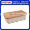 38x21x12 CM Bamboo Fiber Bread Box Bin with Cutting Board Lid Set