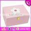 2017 new products girls pink wooden storage bins W08C175