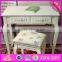2016 wholesale high quality bedroom solid wooden youth vanity set W08G190