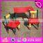 2015 Excellent quality cheap folding kids pencil table and chairs,Cartoon pencil used children table and chair wholesale WO8G138