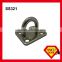 SS8045 Marine Deck Hardware Stainless Steel 304 Round Eye Plate With Ring with machine screw sink holes ring plate