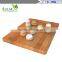 Enduring Bamboo 3 Piece Cutting Board Set Breads Meats Vegetables - Hardy Bamboo Care Instructions & Lifetime Guarantee