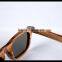 Promotional full wooden frame sunglasses engraved logo, UV400 polarized, polaroid A lens.