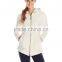 Women European Style Coats 100% Polyester Texture Fleece Long Sleeve Tops Snow Zipper Hooded Winter Jacket For Women