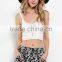 Tribal Woven Floral Crochet Crop Top