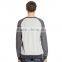 2017 Autumn Winter High Quality Men's Custom Long Sleeve Contrast Color T-shirt