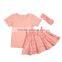 2017 Baby Summer Clothes Wholesale Children's Boutique Clothing Set Girl Cotton Pettiset